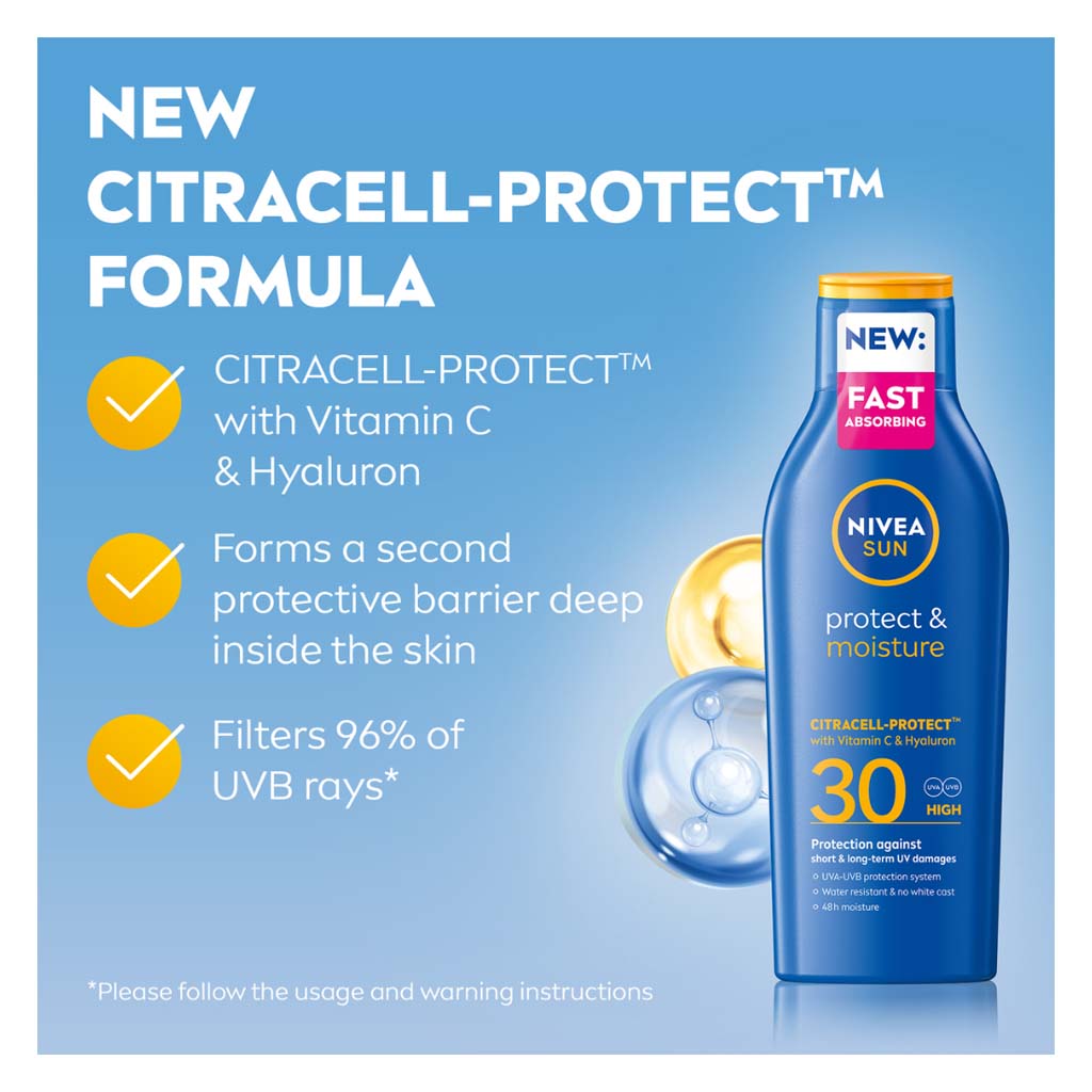 Nivea Sun Protect & Moisture SPF30 Sunscreen Lotion 200ml