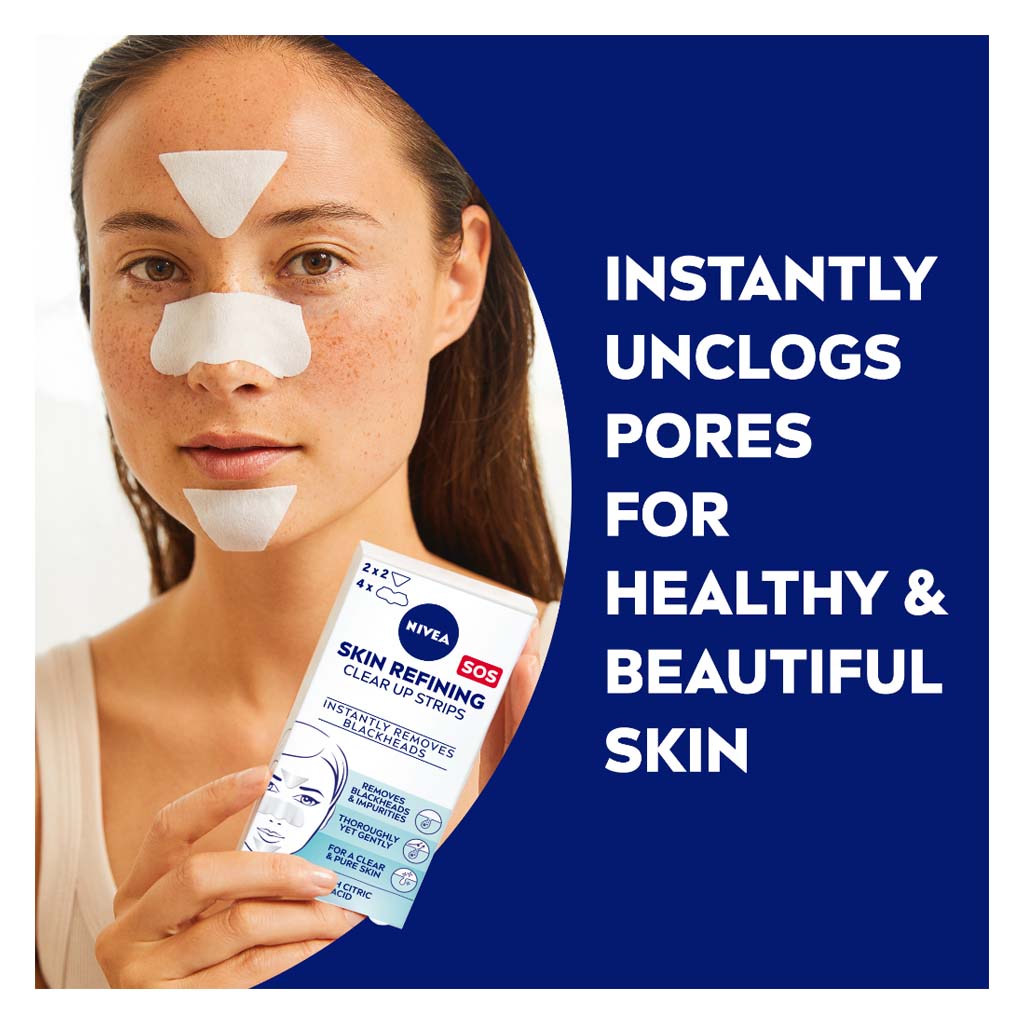 Nivea Skin Refining Blackheads Removal Strips, Pack of 6’s