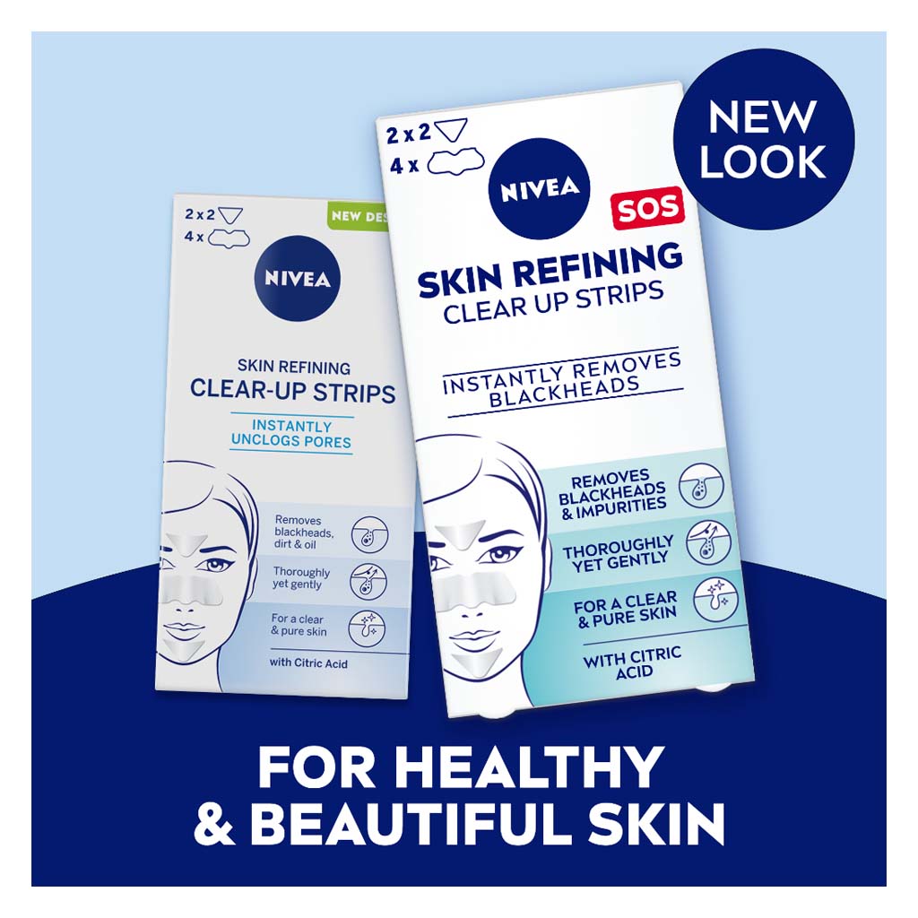 Nivea Skin Refining Blackheads Removal Strips, Pack of 6’s