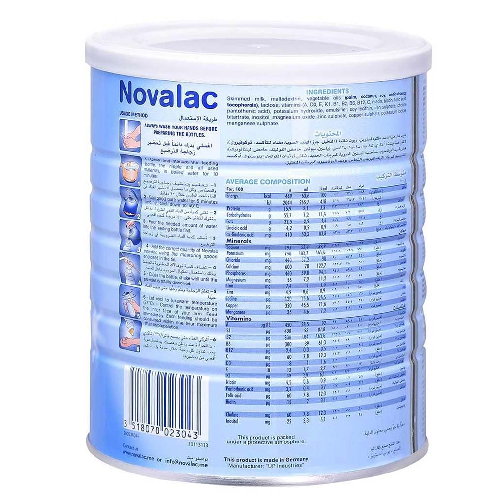 Novalac Stage 2 Infant Milk Formula For 6 To 12 Months 400g