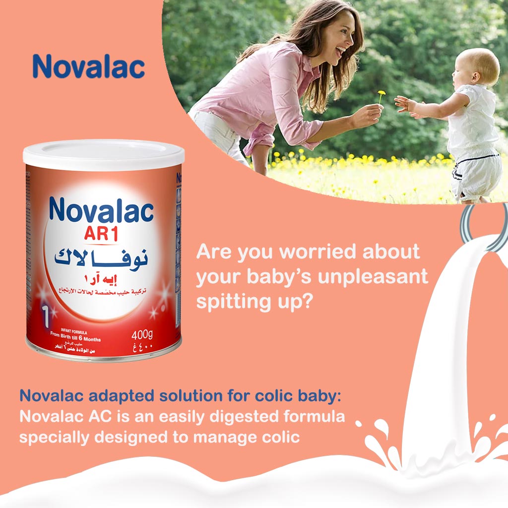 Novalac AR Stage 1 Anti Regurgitation Baby Milk Formula For 0 To 6 Months 400g