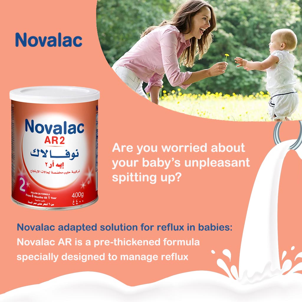 Novalac AR Stage 2 Anti Regurgitation Infant Milk Formula For 6 To 12 Months 400g