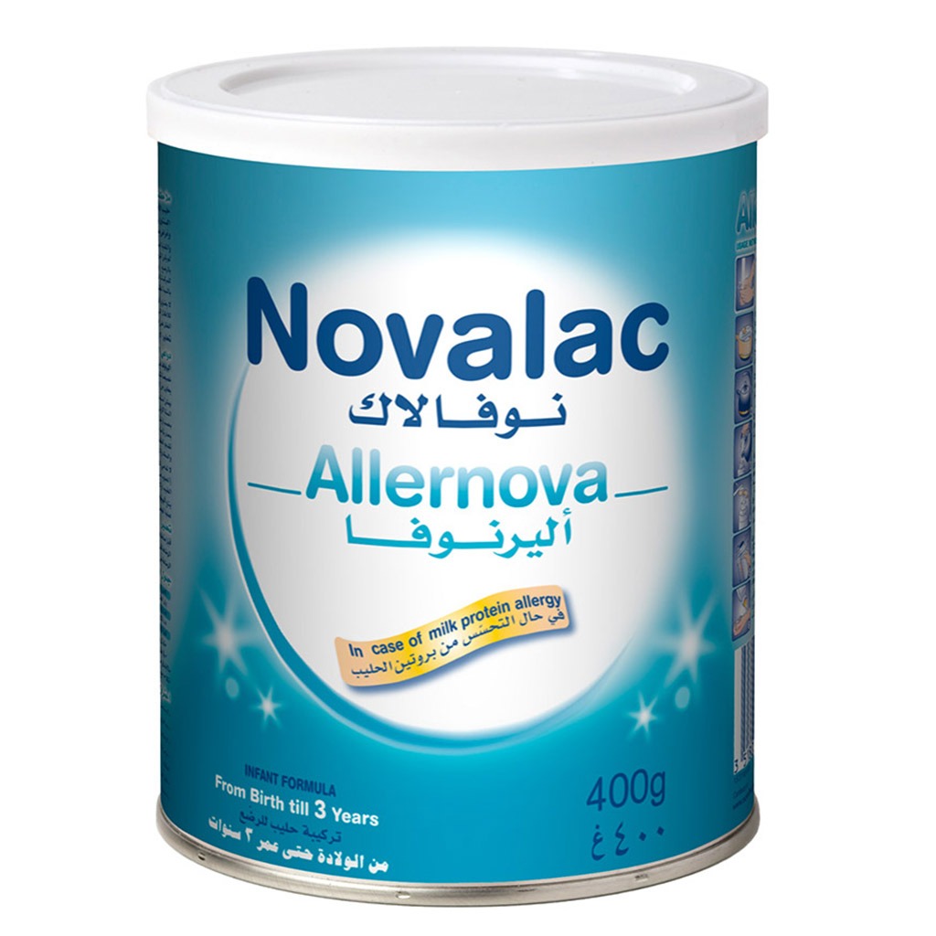 Novalac Allernova Infant Milk Formula For 0 To 3 Years With Milk Protein Allergy 400g