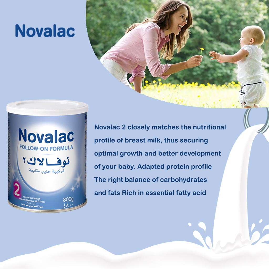 Novalac Stage 2 Infant Milk Formula For 6 To 12 Months 800g