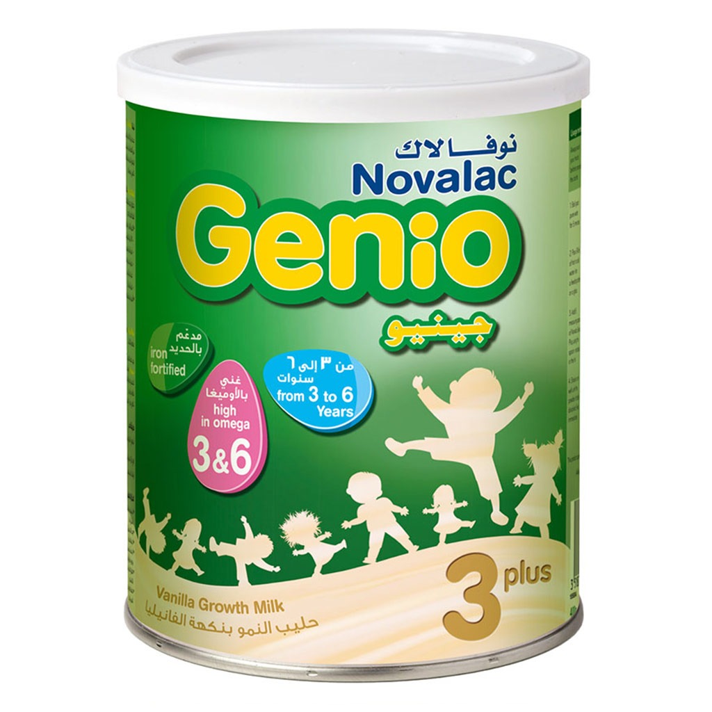 Novalac Genio Stage 3+ Growing Up Children's Milk Formula For 3 To 6 Years Vanilla Flavour 800g