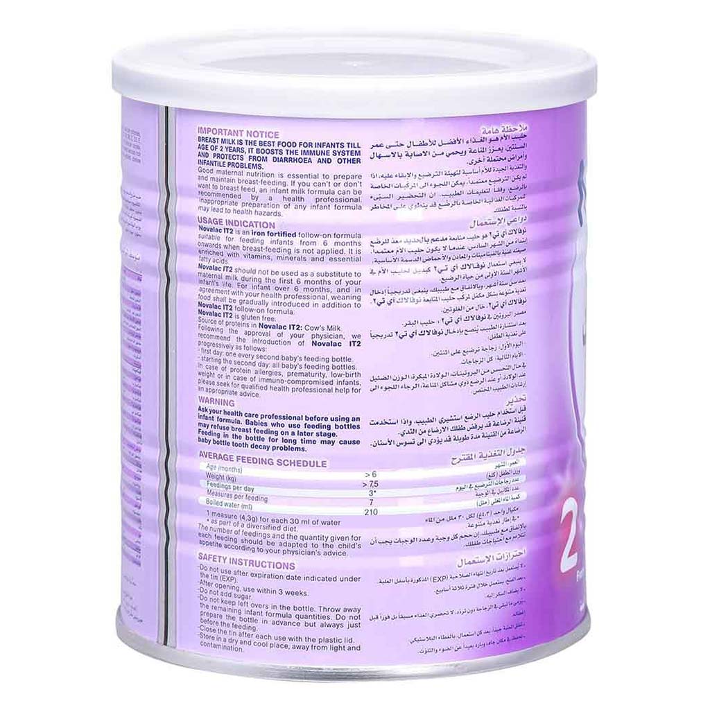 Novalac IT Stage 2 Improved Transit Infant Milk Formula For 6 To 12 Months 400g