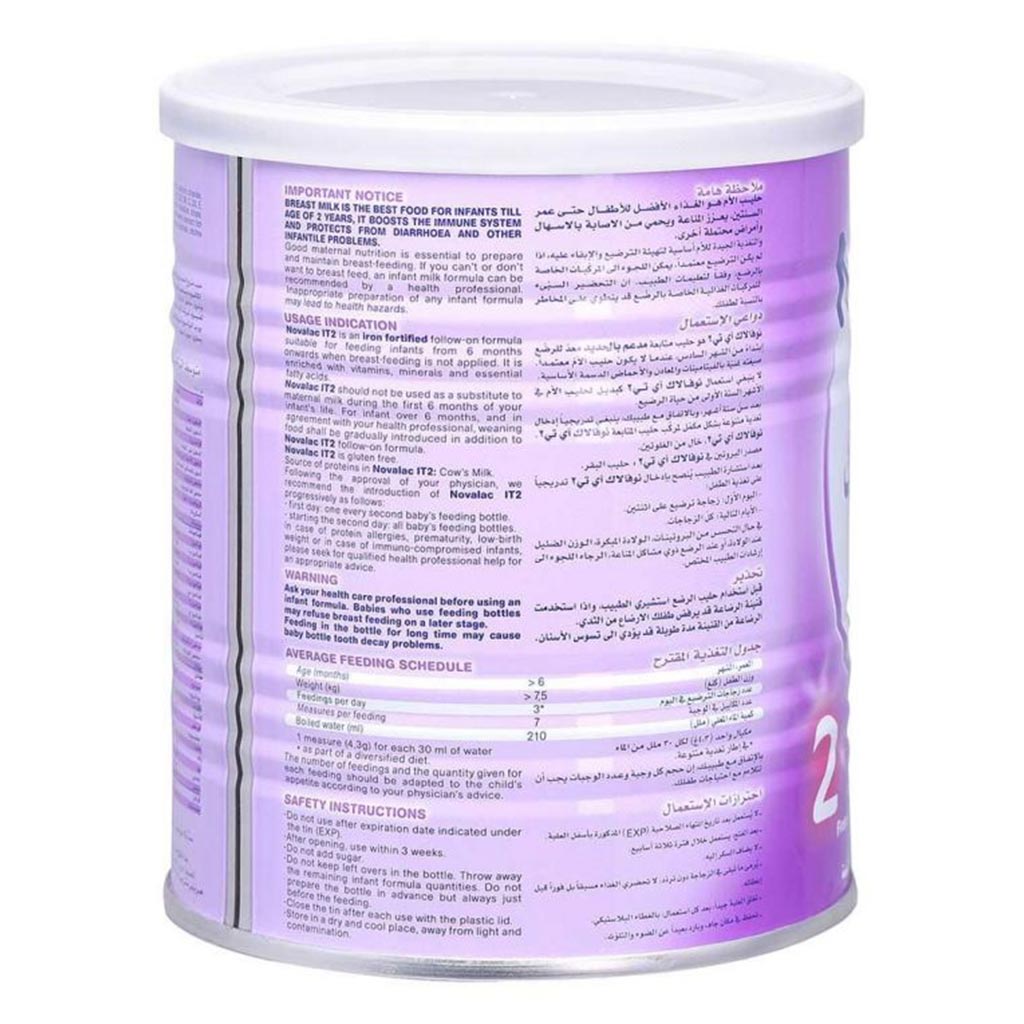 Novalac IT Stage 2 Improved Transit Infant Milk Formula For 6 To 12 Months 800g