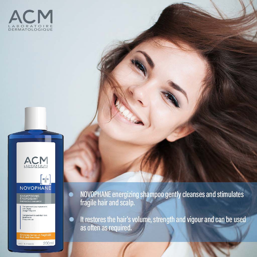 ACM Novophane Anti Hair Loss Complete Program Kit With Anti Hair loss Lotion 100ml, Novophane Capsules 60's & Energizing Shampoo 200ml