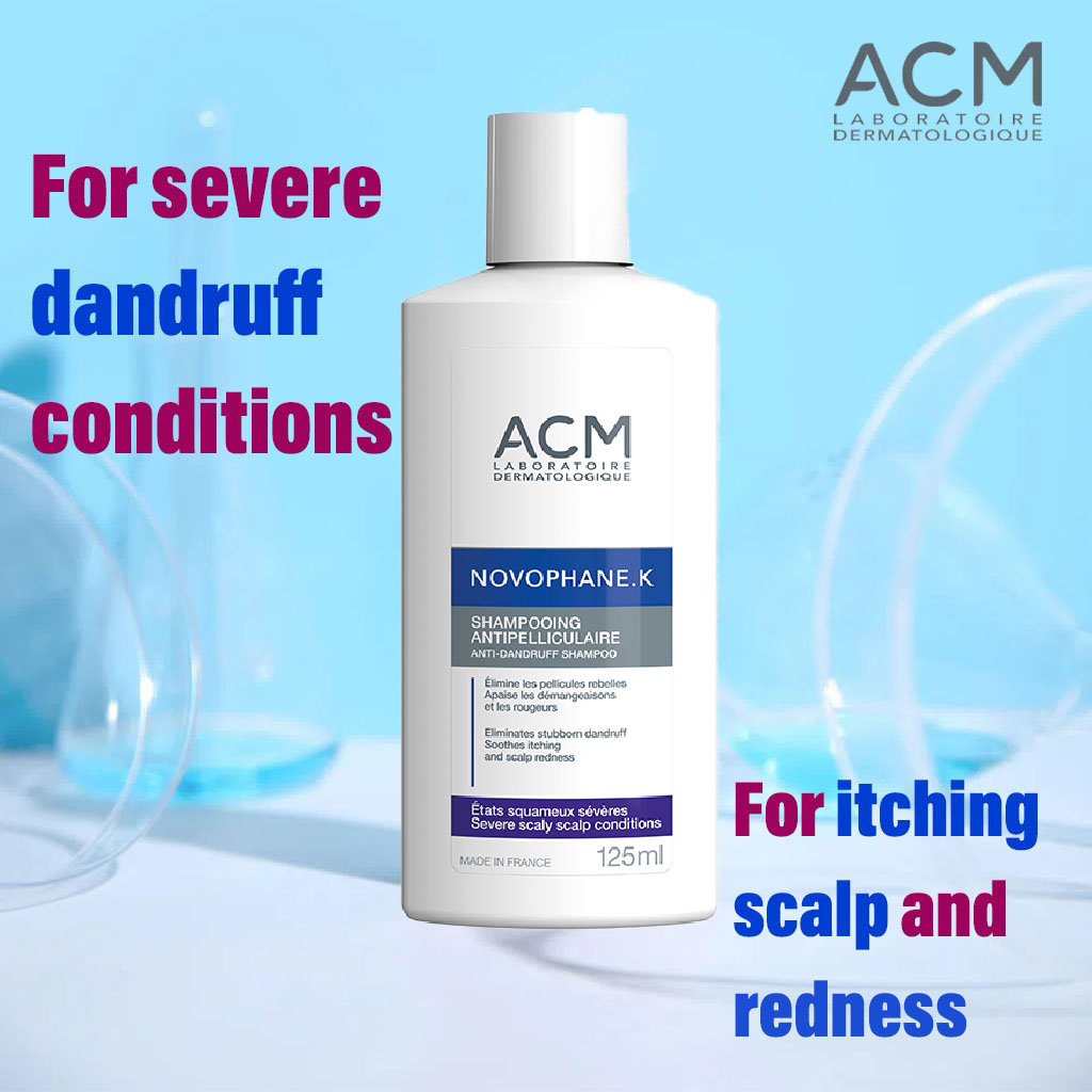 ACM Novophane K Anti-Dandruff Shampoo For Severe Scaly Scalp 125ml