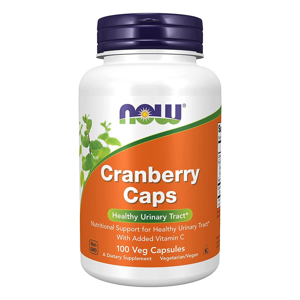 Now Cranberry Capsules With Vitamin C For Healthy Urinary Health, Pack of 100's
