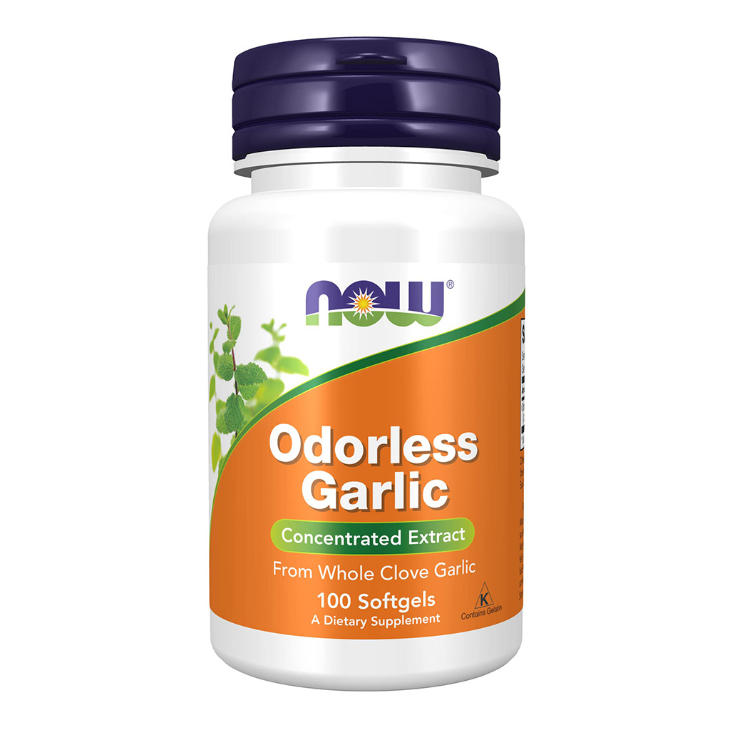 Now Odorless Garlic Softgels For Heart & Immune Support, Pack of 100's