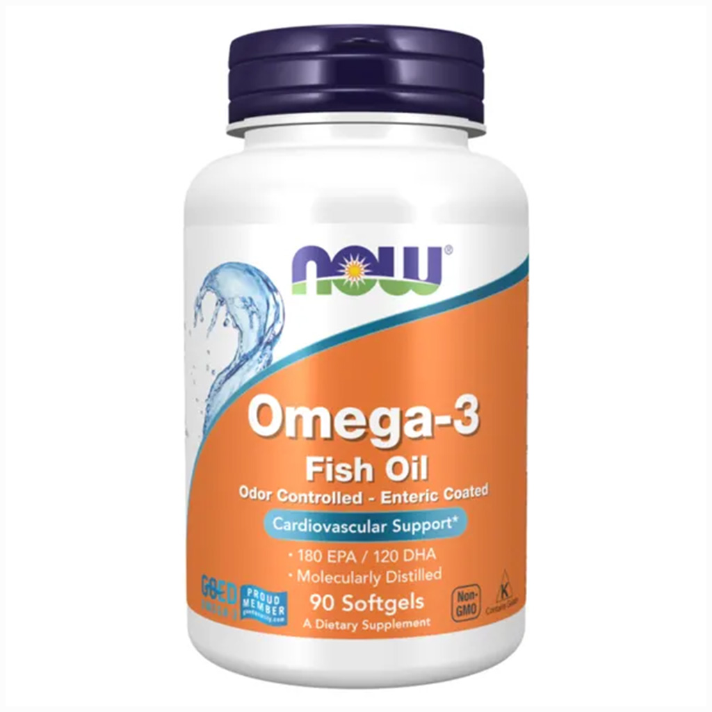 Now Omega 3 1000mg Fish Oil Supplement Softgels, Pack of 90's