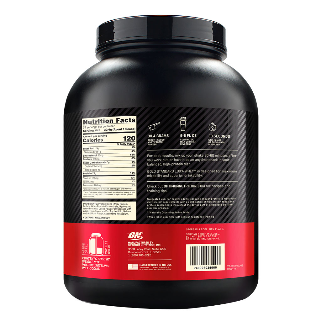 Optimum Nutrition Gold Standard 100% Whey Double Rich Chocolate 5lb