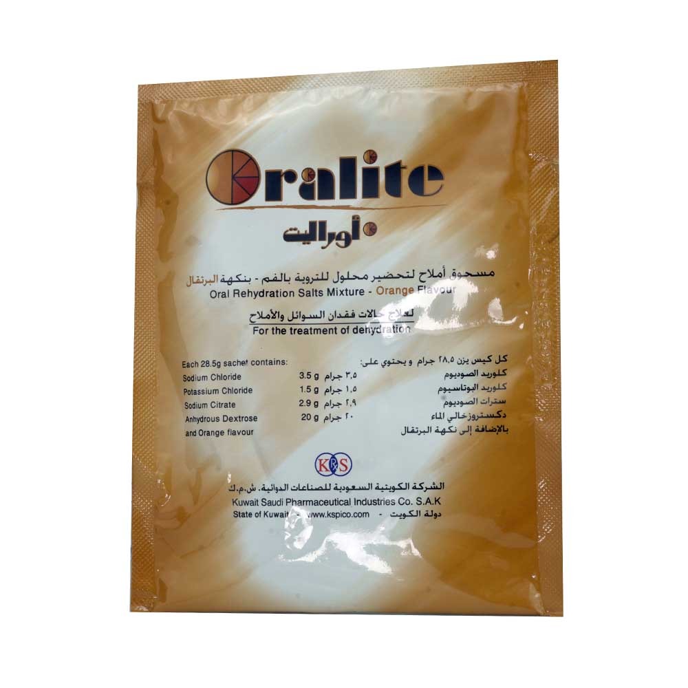Oralite Oral Rehydration Salts Mixture Sachet 10's