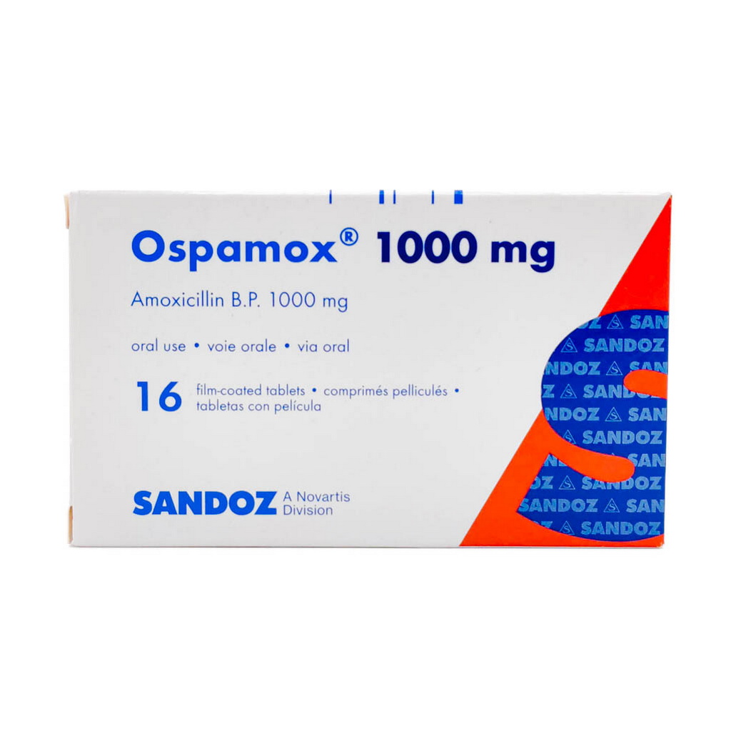 Ospamox 1000mg Film Coated Tablets, Pack of 16's