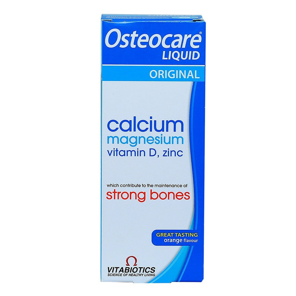 Vitabiotics Osteocare Original Liquid Calcium Supplement, Orange Flavoured, For Strong Bones 200ml
