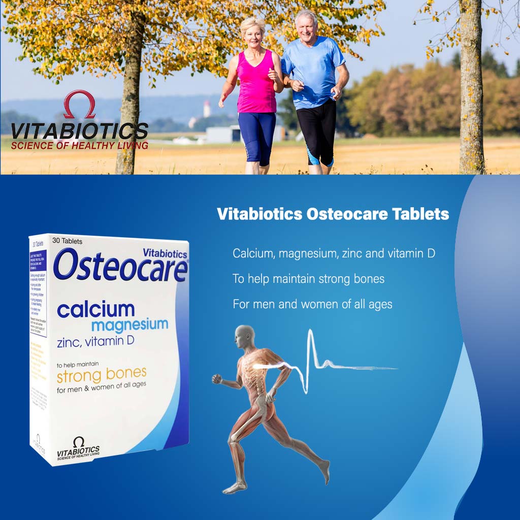 Vitabiotics Osteocare Tablets With Calcium, Magnesium, Vitamin D & Zinc, Pack of 30's