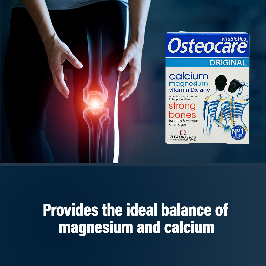 Vitabiotics Osteocare Tablets With Calcium, Magnesium, Vitamin D & Zinc, Pack of 30's