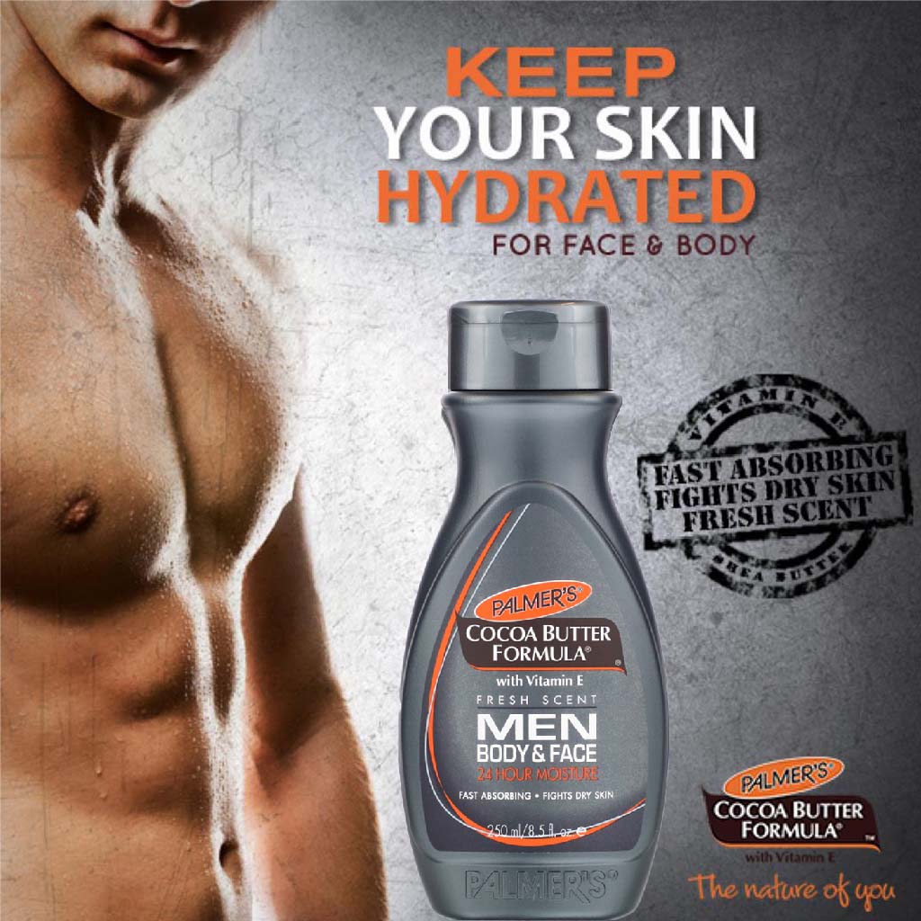 Palmer's Cocoa Butter Formula Men Body and Face Lotion 250 mL