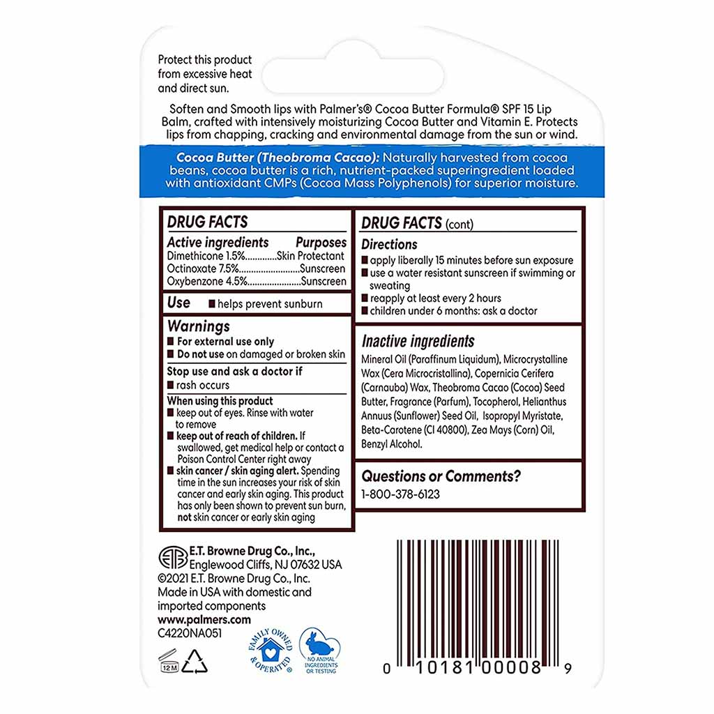 Palmer's SPF15 Original Lip Balm Cocoa Butter Formula