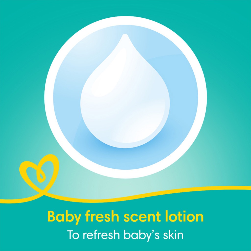 Pampers Complete Clean Baby Wet Wipes With Aloe Vera, Pack of 64's