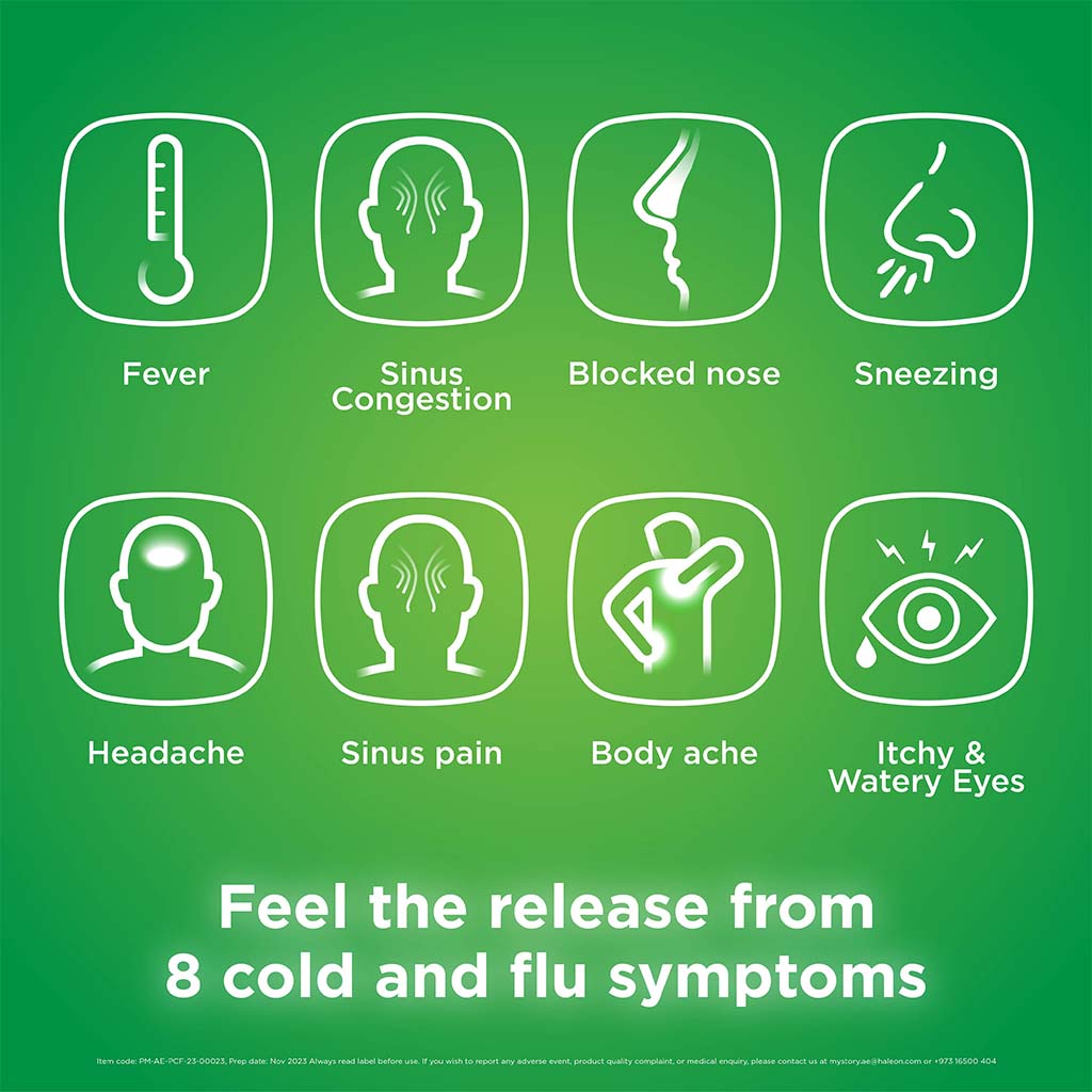 Panadol Cold & Flu - NIGHT Tablets For Fever, Cold & Flu, Pack of 24's