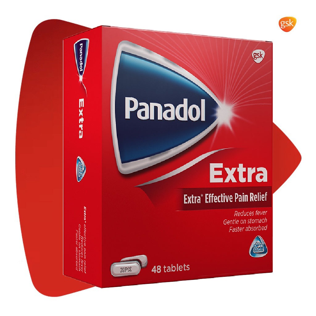 Panadol Extra Tablets For Fever And Pain Relief, Pack of 48's