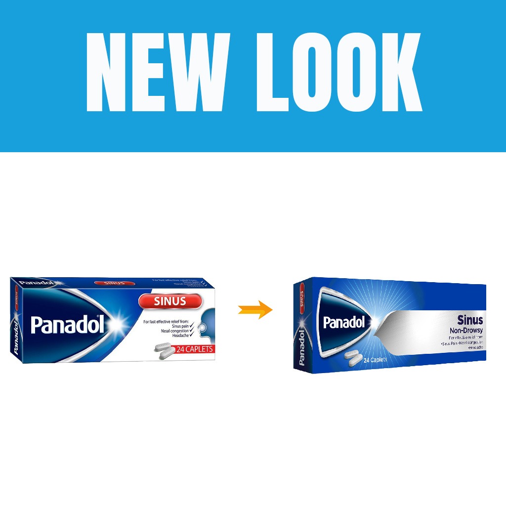 Panadol Sinus Caplets For Sinus Pain, Nasal Congestion & Headache, Pack of 24's