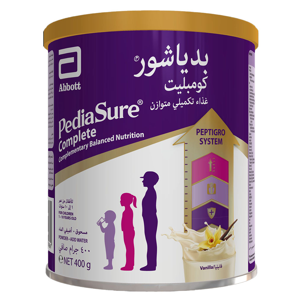 PediaSure Complete Peptrigro Growing Up Children’s Milk Formula For 1 to 10 Years Vanilla Flavour 400g