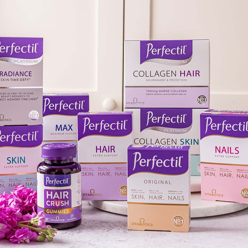 Vitabiotics Perfectil Triple Active Tablets With Biotin, Zinc & Selenium For Skin, Hair & Nails, Pack of 30's