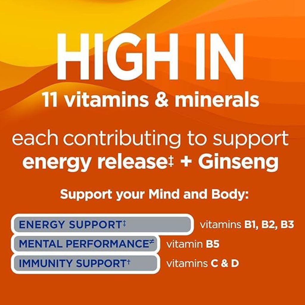 Pharmaton Vitality Multivitamins & Minerals Supplement Capsules with Ginseng, Pack of 100's