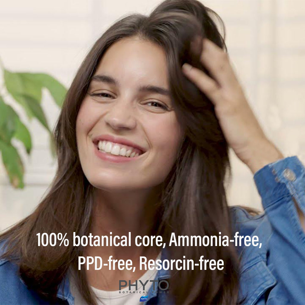 Phyto Phyto Color Permanent Hair Color Treatment Kit With Milk Developer & Colouring Cream, Shade 4 Brown