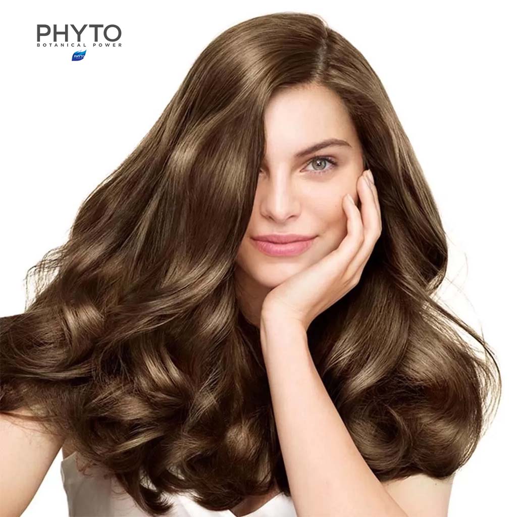 Phyto Phyto Color Permanent Hair Color Treatment Kit With Milk Developer & Colouring Cream, Shade 8 Light Blonde