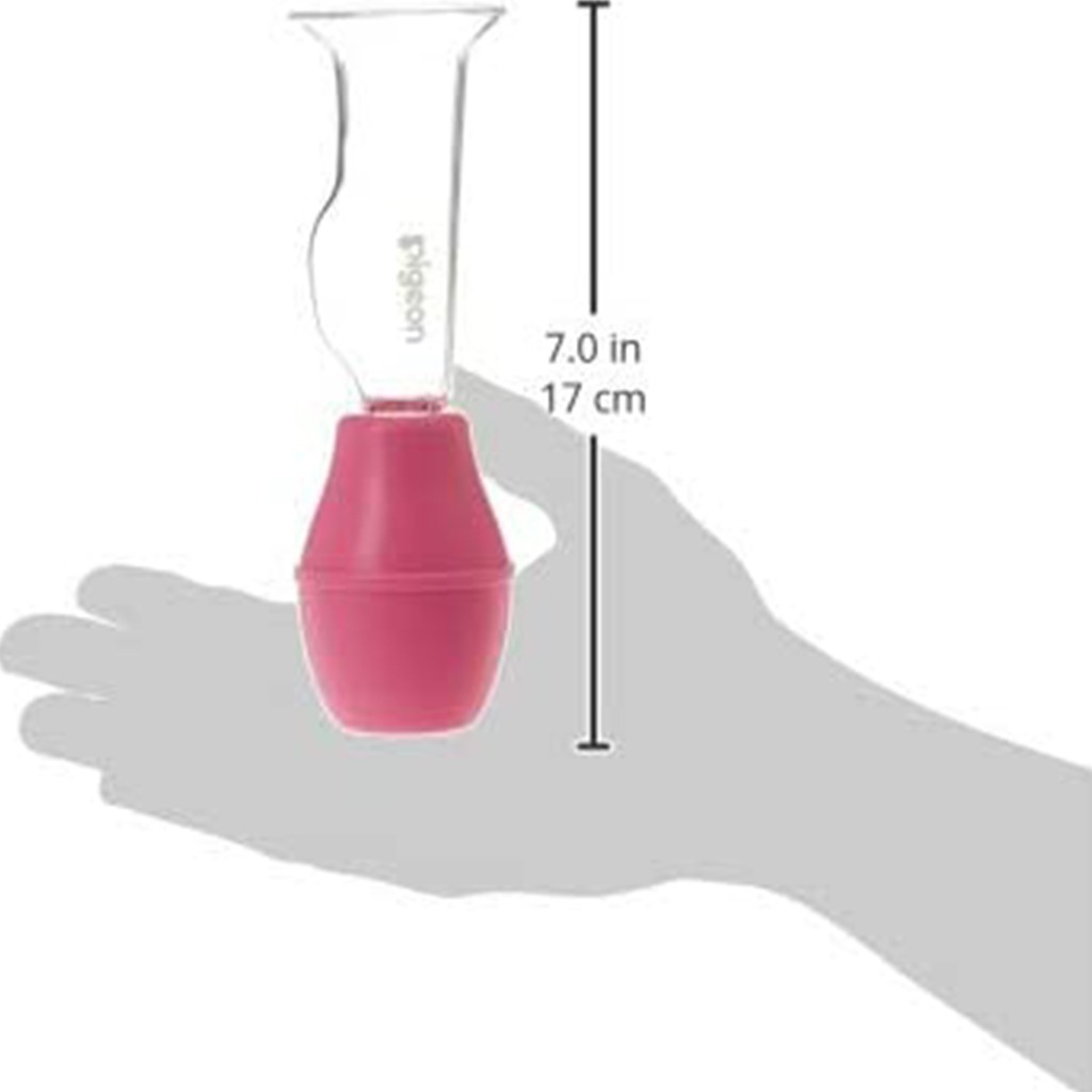 Pigeon Breast Care Pump With Glass Shield - Pink