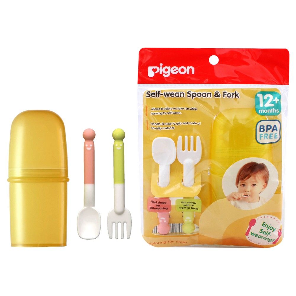 Pigeon Self-wean Spoon & Fork 04580