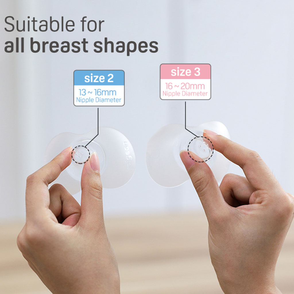 Pigeon Natural Feel Nipple Shield With Case, Size 2: 13 To 16mm, Pack of 2's