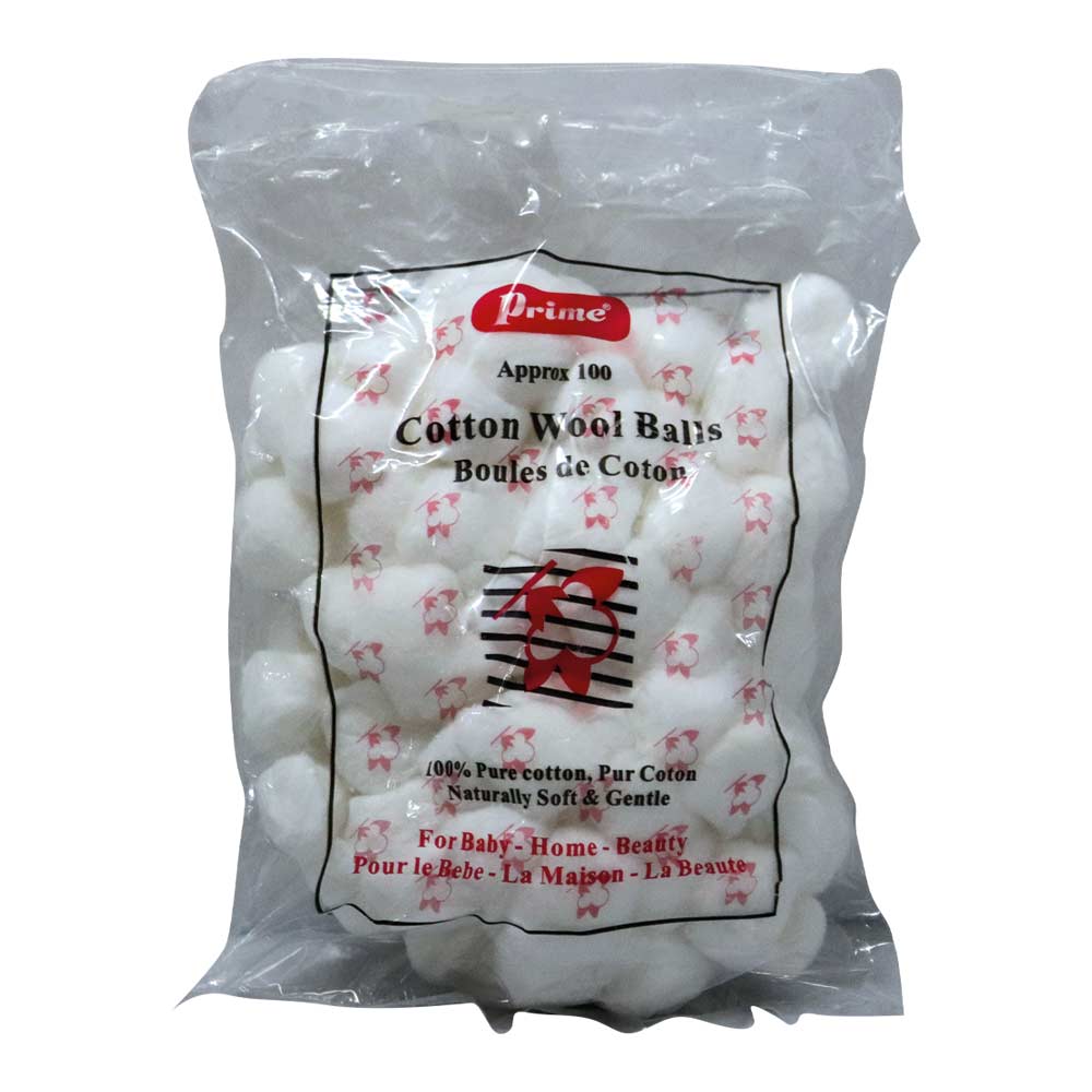 Prime Cotton Wool Balls 100's