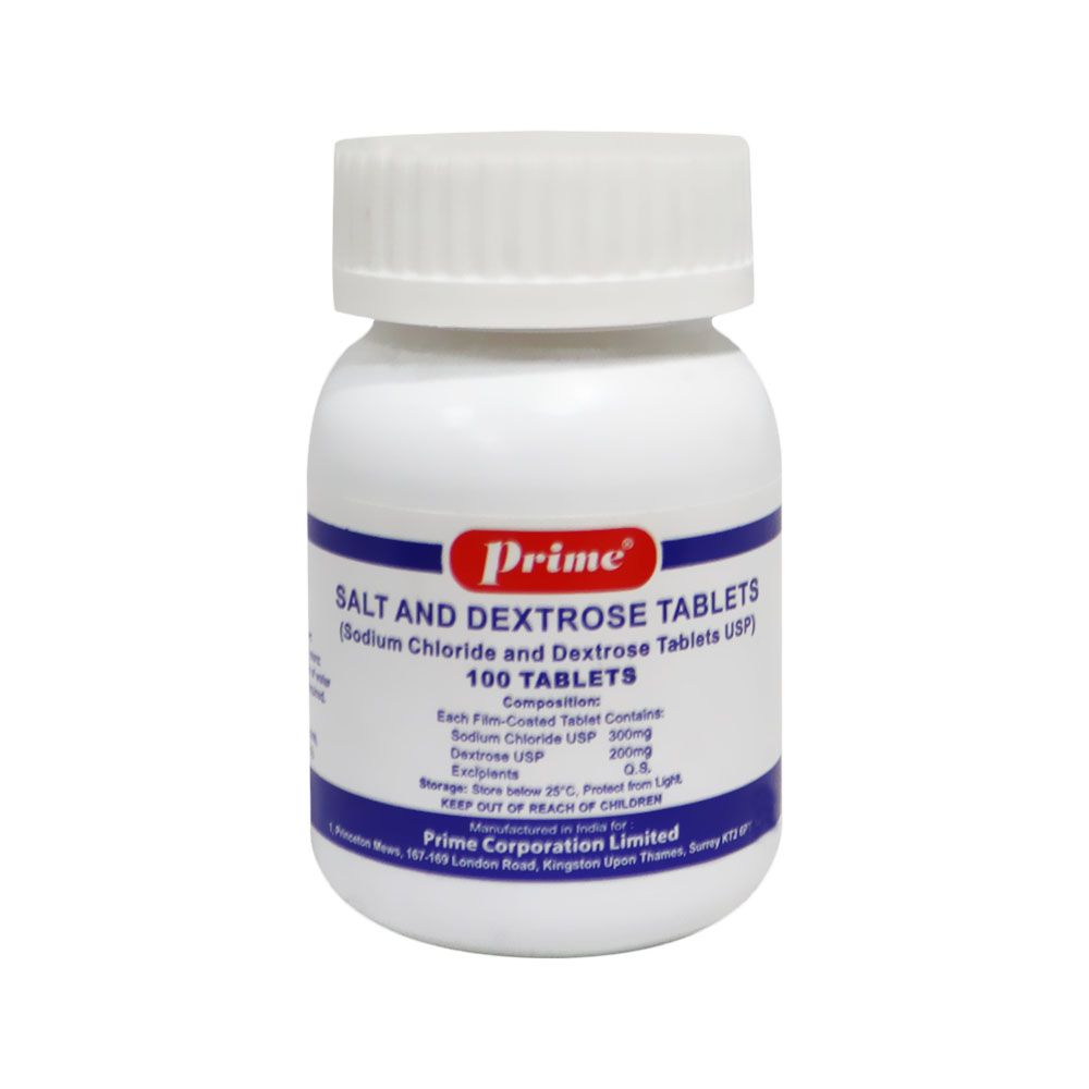 Prime Salt and Dextrose Tablets 100's