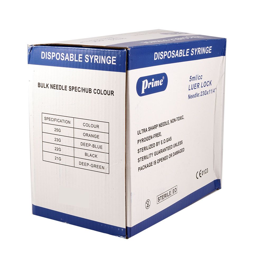 Prime Syringe 5 mL 100's