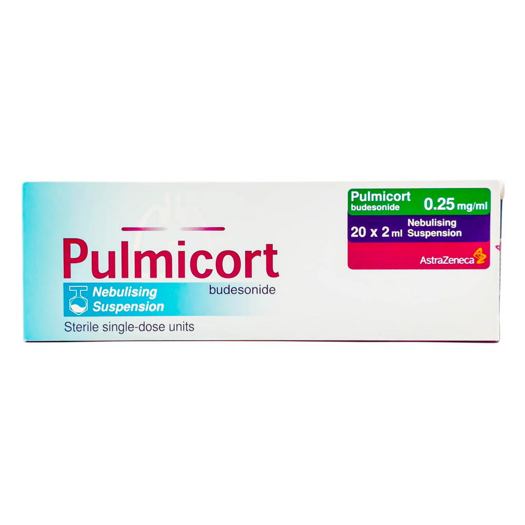 Pulmicort Budesonide 0.25mg/ml Sterile Nebulising Suspension 2ml, Pack of 20’s