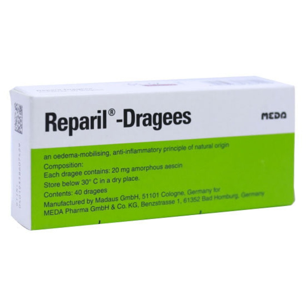 Reparil 20mg Enteric Coated Tablets For Swelling & Edema Relief, Pack of 40’s
