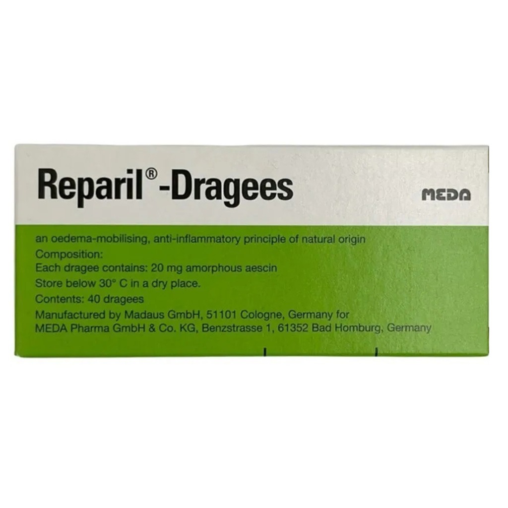 Reparil 20mg Enteric Coated Tablets For Swelling & Edema Relief, Pack of 40’s