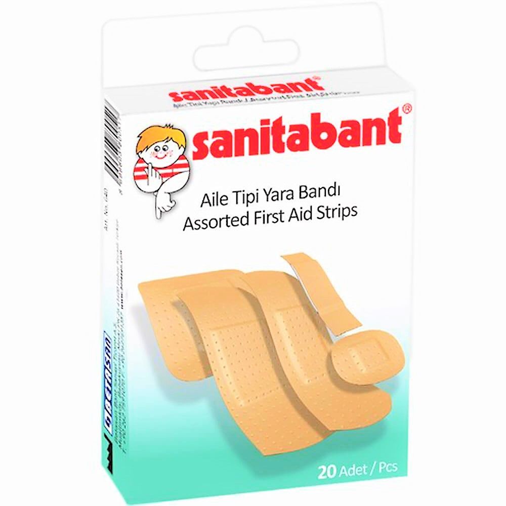 Sanitabant Assorted First Aid Strips 20's
