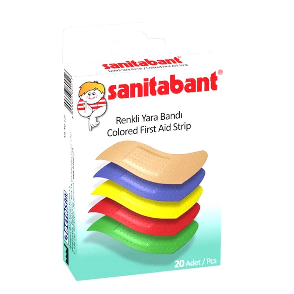 Sanitabant Colored First  Aid Strip 20's