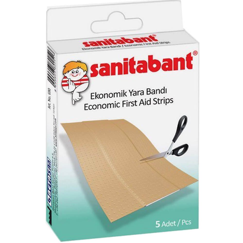 Sanitabant Economic First  Aid Plaster 10CM X 6CM  5's