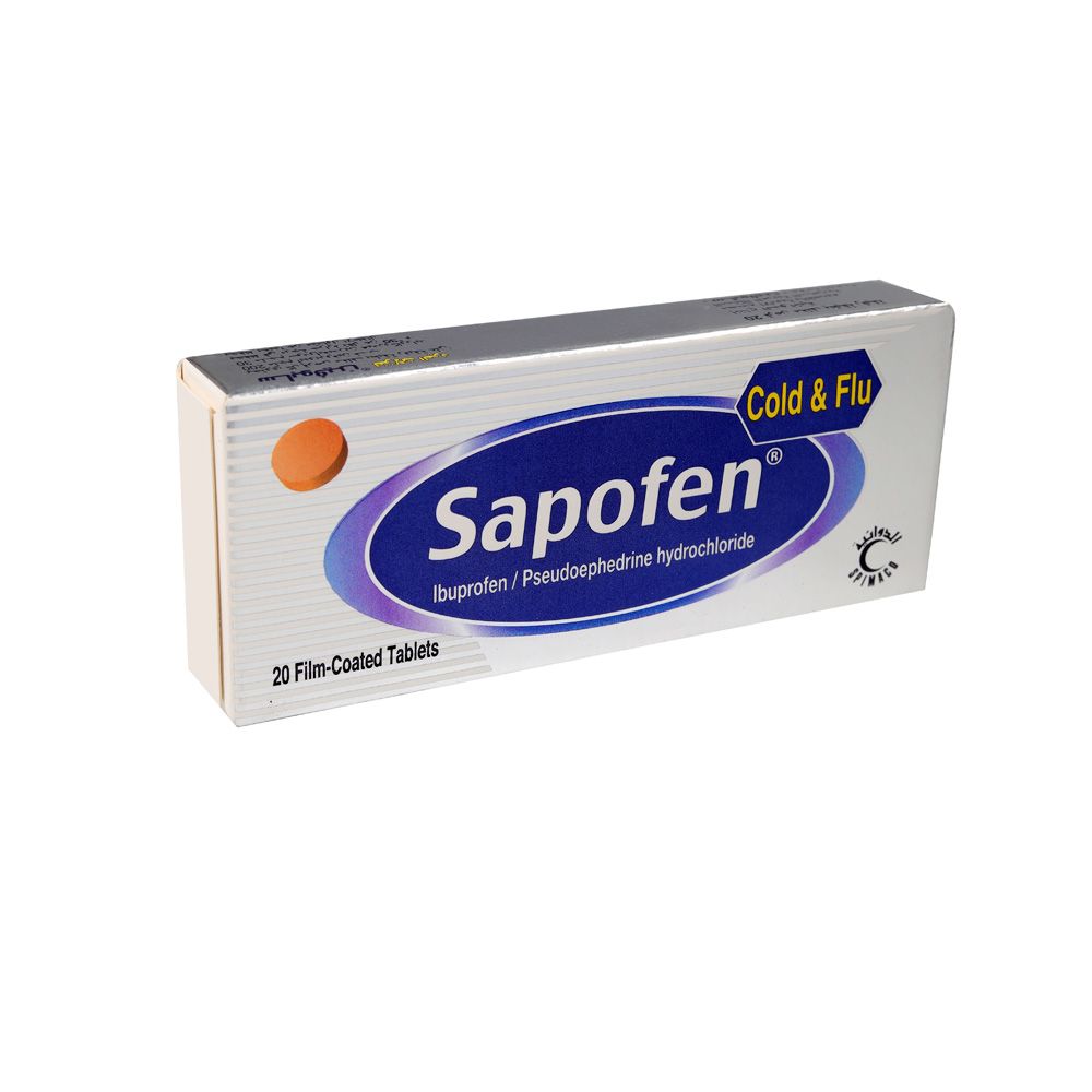 Sapofen Cold and Flu Tablets 20's
