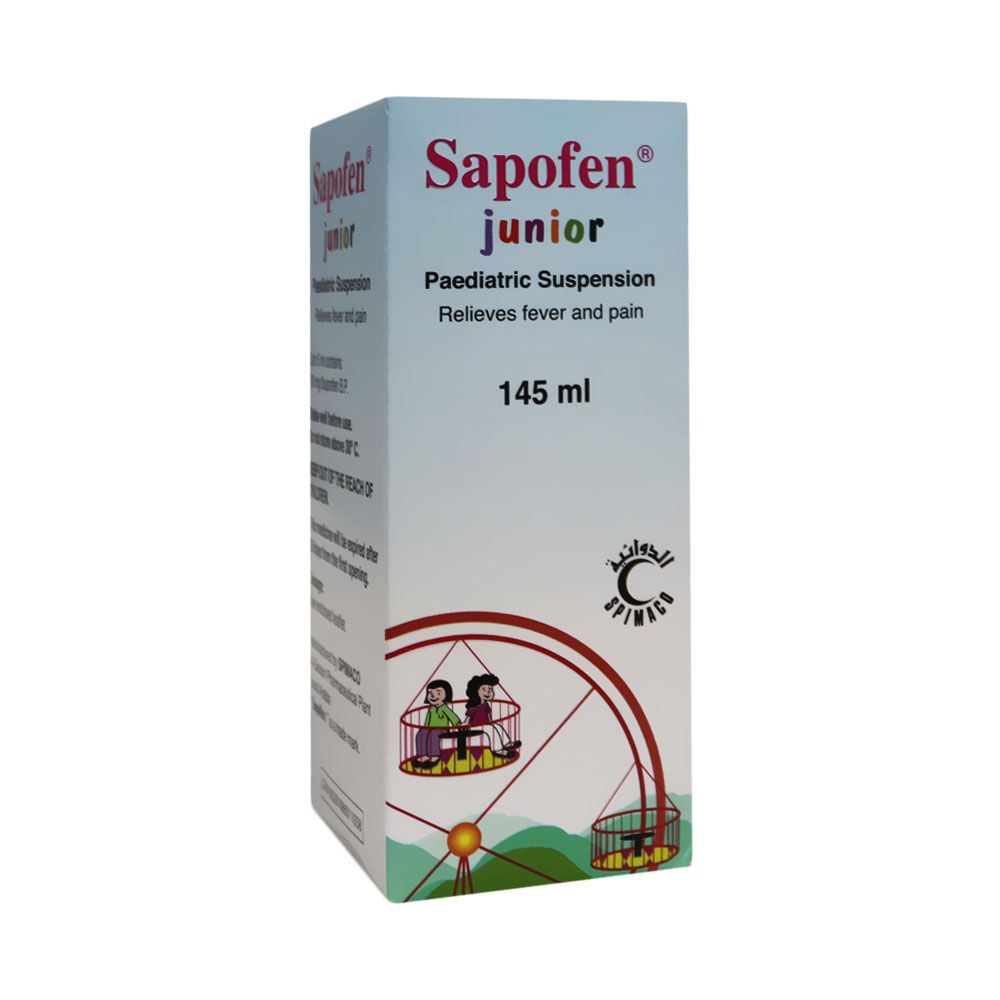 Sapofen Junior 100 mg /5 mL Syrup 145 mL