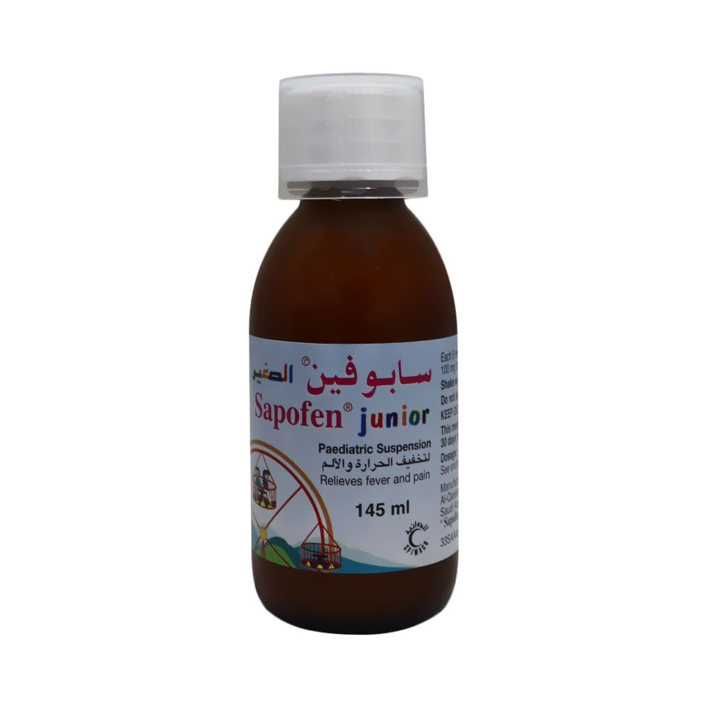 Sapofen Junior 100 mg /5 mL Syrup 145 mL