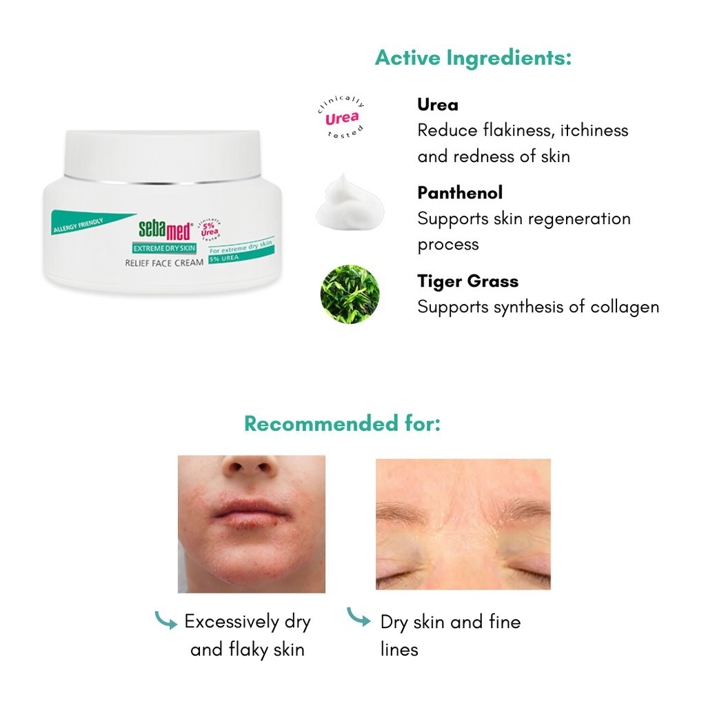 Sebamed 5% Urea Relief Face Cream 50 mL