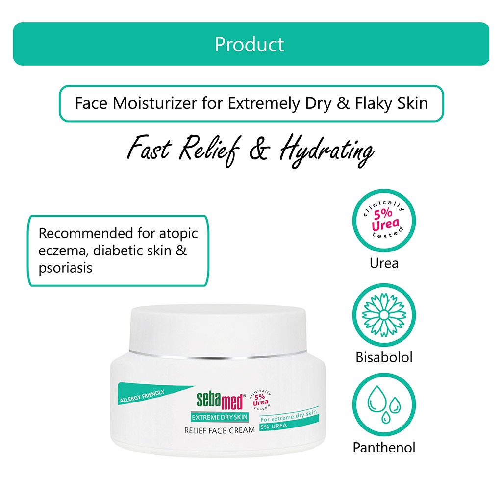 Sebamed 5% Urea Relief Face Cream 50 mL